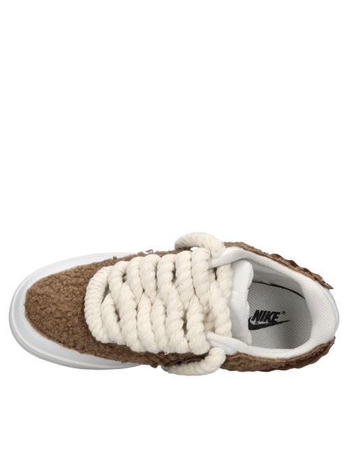 Sneakers in eco-leather and eco-fur NIKE SEDDYS | NISE235254263BIANCO-MARRONE